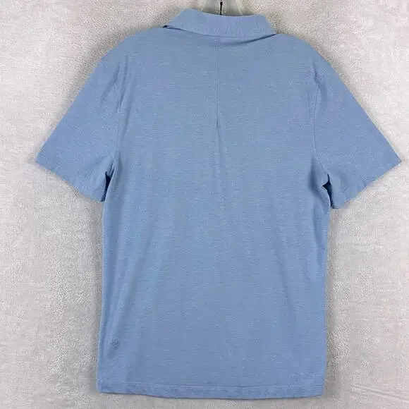 Lululemon Evolution Polo Shirt Men M Blue Preppy Performance Stretch Golf Tennis - Picture 4 of 7
